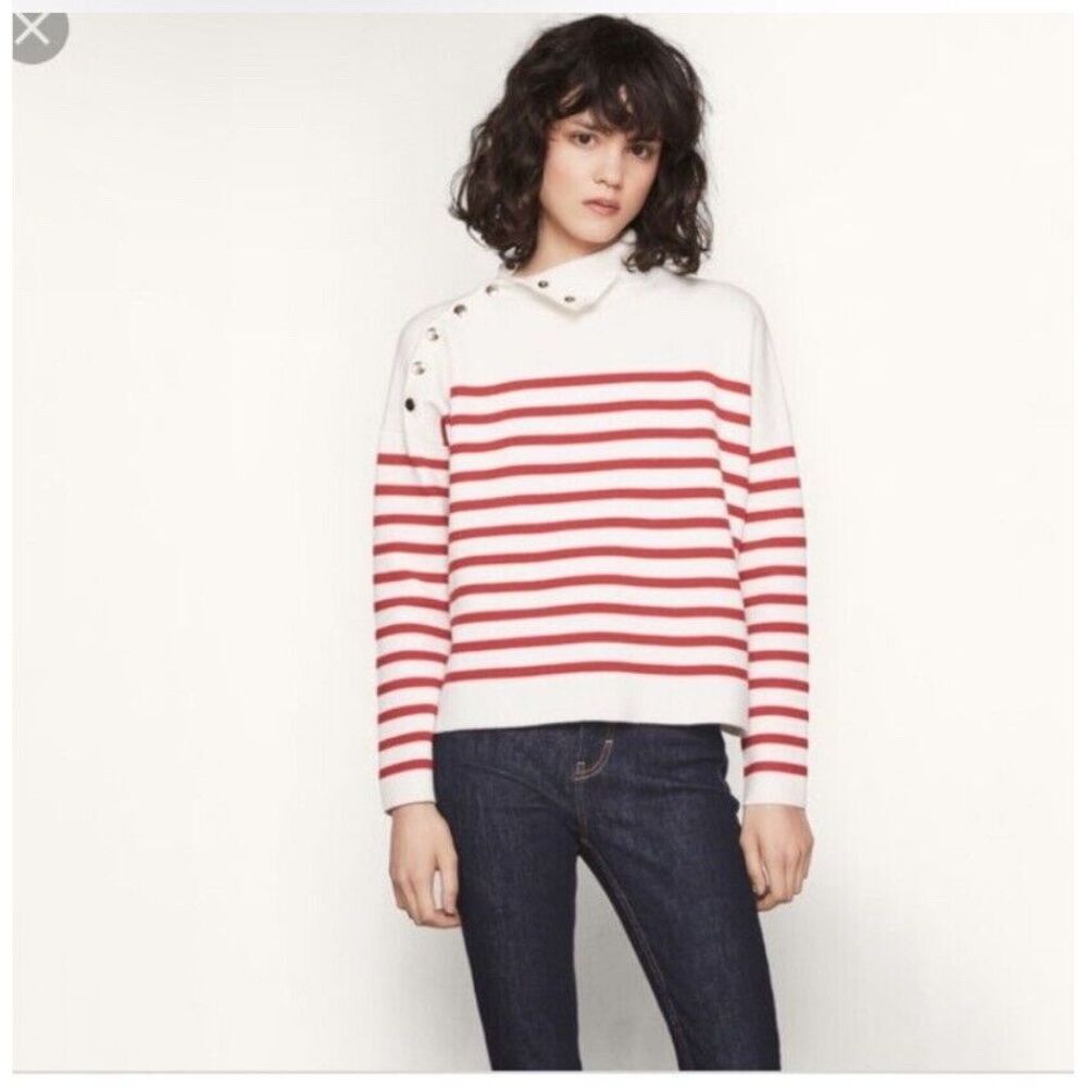 Maje Montauban Sailor Sweater Sz 3 US L - Picture 1 of 8